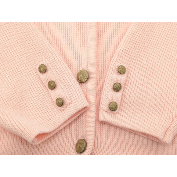 Hasting & Smith Vintage Pink Button Up Ballet Cardigan Sweater Size Med Petite - Picture 7 of 8